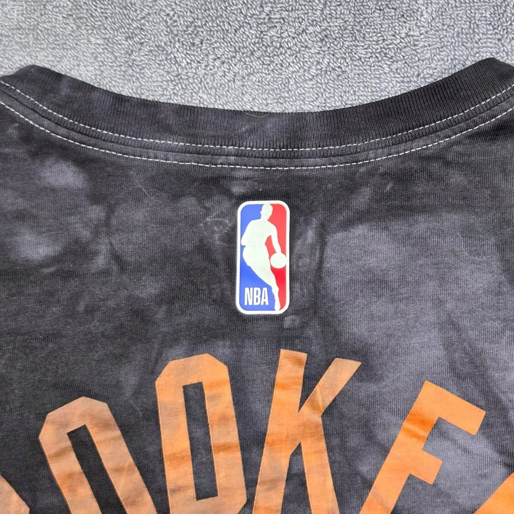 Nike‎ Phoenix Suns Devin Booker Mens Large Black Tie Dye NBA T-Shirt Good CV8548